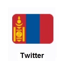 Flag of Mongolia on Twitter Twemoji
