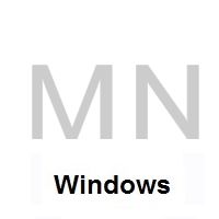 Flag of Mongolia on Microsoft Windows