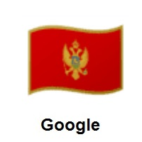 Flag of Montenegro on Google Android
