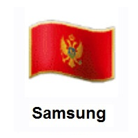 Flag of Montenegro on Samsung