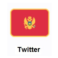 Flag of Montenegro on Twitter Twemoji