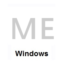 Flag of Montenegro on Microsoft Windows
