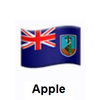 Flag of Montserrat on Apple iOS
