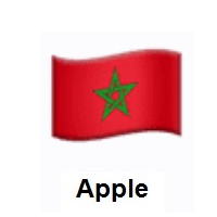 Flag of Morocco on Apple iOS