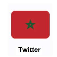 Flag of Morocco on Twitter Twemoji