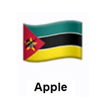 Flag of Mozambique on Apple iOS