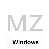 Flag of Mozambique on Microsoft Windows