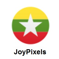 Flag of Myanmar (Burma) on JoyPixels