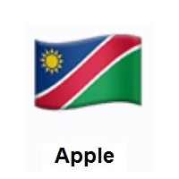 Flag of Namibia on Apple iOS