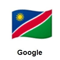 Flag of Namibia on Google Android