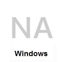 Flag of Namibia on Microsoft Windows