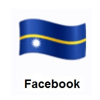 Flag of Nauru on Facebook