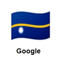 Flag of Nauru on Google Android