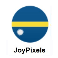 Flag of Nauru on JoyPixels
