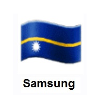 Flag of Nauru on Samsung