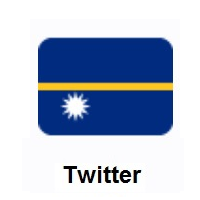 Flag of Nauru on Twitter Twemoji