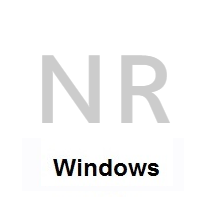 Flag of Nauru on Microsoft Windows