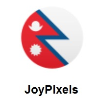 Flag of Nepal on JoyPixels