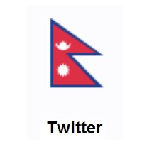 Flag of Nepal on Twitter Twemoji