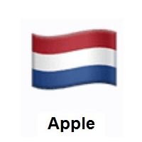 Flag of Netherlands on Apple iOS