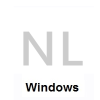 Flag of Netherlands on Microsoft Windows