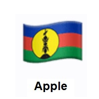 Flag of New Caledonia on Apple iOS
