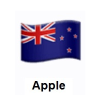 Flag of New Zealand on Apple iOS
