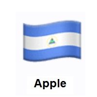 Flag of Nicaragua on Apple iOS