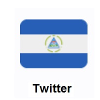 Flag of Nicaragua on Twitter Twemoji