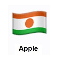 Flag of Niger on Apple iOS