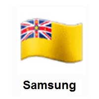 Flag of Niue on Samsung