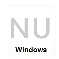 Flag of Niue on Microsoft Windows