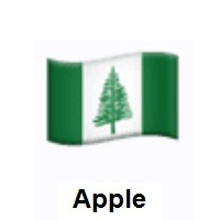 Flag of Norfolk Island on Apple iOS