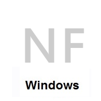 Flag of Norfolk Island on Microsoft Windows