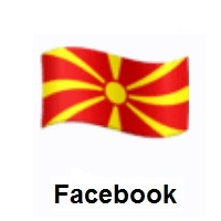 Flag of North Macedonia on Facebook