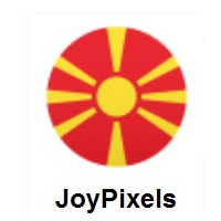 Flag of North Macedonia on JoyPixels