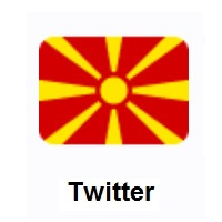 Flag of North Macedonia on Twitter Twemoji