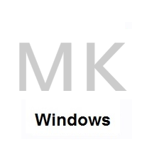 Flag of North Macedonia on Microsoft Windows