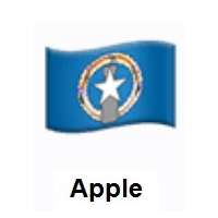 Flag of Northern Mariana Islands on Apple iOS