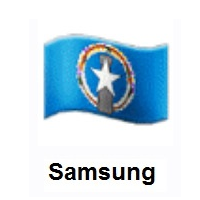 Flag of Northern Mariana Islands on Samsung