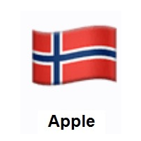 Flag of Norway on Apple iOS