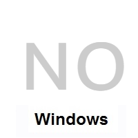 Flag of Norway on Microsoft Windows