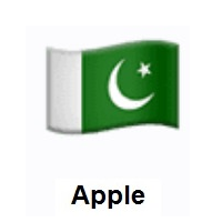 Flag of Pakistan on Apple iOS
