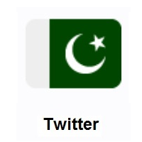 Flag of Pakistan on Twitter Twemoji