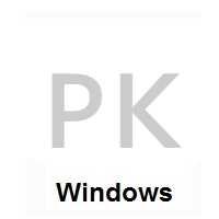 Flag of Pakistan on Microsoft Windows