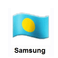 Flag of Palau on Samsung
