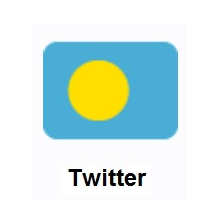 Flag of Palau on Twitter Twemoji
