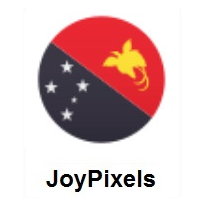 Flag of Papua New Guinea on JoyPixels