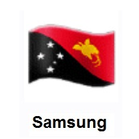 Flag of Papua New Guinea on Samsung