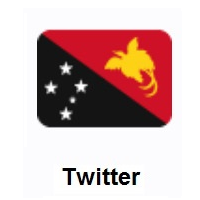 Flag of Papua New Guinea on Twitter Twemoji